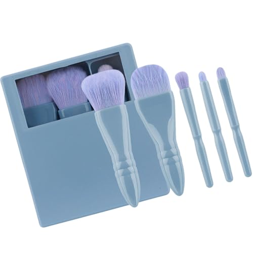 5-teiliges Reise-Pinsel-Set, Make-up-Pinsel-Set, Lidschatten-Pinsel, Vollgesichts-Make-up-Pinsel mit Aufbewahrungsbox, Puderpinsel von Fhkpsqkcn
