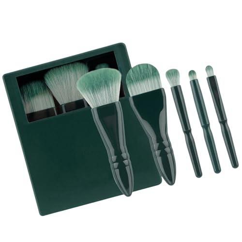 5-teiliges Reise-Pinsel-Set, Make-up-Pinsel-Set, Lidschatten-Pinsel, Vollgesichts-Make-up-Pinsel mit Aufbewahrungsbox, Puderpinsel von Fhkpsqkcn