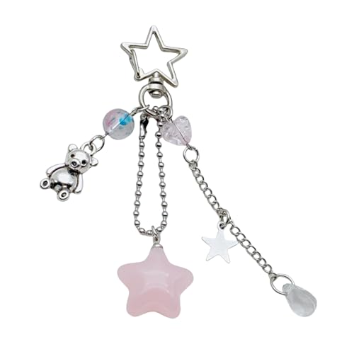 Fhkpsqkcn Einzigartige Star Perle Und Bärencharme Keyring Kreative Schlüsselkettendekoration Für Frauen Farbenfrohe Schlüsselkettenbeutel Verzierung Fhkpsqkcn Einzigartige Star Perle Und Bärencharme Keyring Kreative Schlüsselkettendekoration Für Frauen Farbenfrohe Schlüsselkettenbeutel Verzierung von Fhkpsqkcn