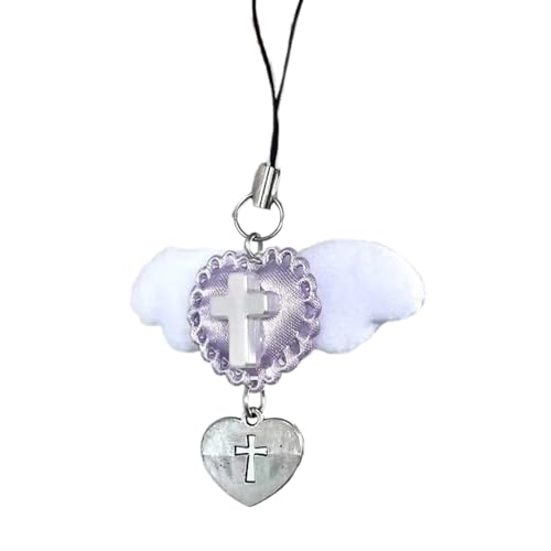 Fhkpsqkcn Sweet Wing Heart Phone Charme Straps Auto Key Hangings Anhänger Mode Bag Dekoration Lanyard Geldbeutel Accessoire Fhkpsqkcn Sweet Wing Heart Phone Charme Straps Auto Key Hangings Anhänger Mode Bag Dekoration Lanyard Geldbeutel Accessoire von Fhkpsqkcn