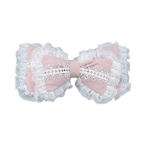 Cosplay Maid Kopfschmuck Große Schleife Haarspange Puffed Bowknot Kopfschmuck Mädchen Haarnadel Mädchen Puffed Bow Bangs Clip Spitze von Fhsqwernm