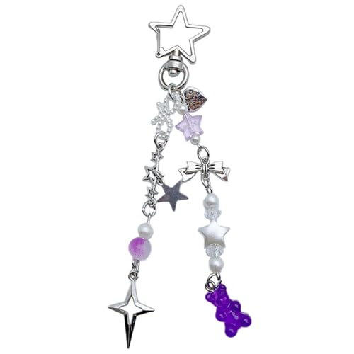 Fhsqwernm Bear Keychain Bowknot Charme Süße Bag Ornamente Star Perlen Telefonkette Rucksack Für Frauen Girl Car Schlüsselring Geschenk Fhsqwernm Bear Keychain Bowknot Charme Süße Bag Ornamente Star Perlen Telefonkette Rucksack Für Frauen Girl Car Schlüsselring Geschenk von Fhsqwernm