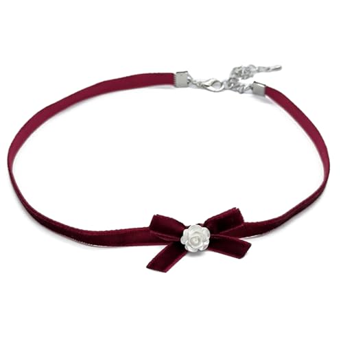 Fhsqwernm Bowknot Anhänger Halskette Mode Und Leichter Nackenschmuck Zarte Klavikuläre Kette Schmuck Schmuck von Fhsqwernm