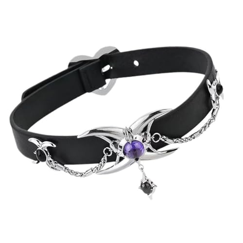 Fhsqwernm Gothic Punk Choker Halskette Für Frauen Mit Verstellbarer Kettenlänge Robuster PU Leder Und Legierungsmaterialien Design PU Leder Hals Fhsqwernm Gothic Punk Choker Halskette Für Frauen Mit Verstellbarer Kettenlänge Robuster PU Leder Und Legierungsmaterialien Design PU Leder Hals von Fhsqwernm