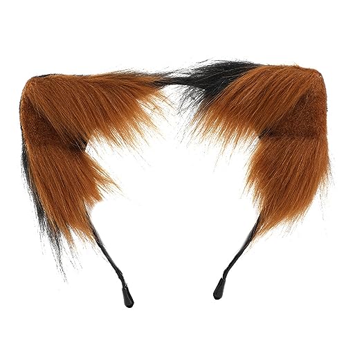Fhsqwernm Halloween Anime Charakter Stirnband Füchse Ohrform Haarreifen Plüsch Kopfschmuck Ostern Party Cosplay Kostüm Unisex von Fhsqwernm