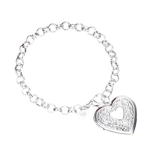 Fhsqwernm Schöne Herzförmige Rahmenarmband Fotorahmen Armband Frauen Mode Hochzeit Schmuck Metall Textur Für Jeden Anlass Fhsqwernm Schöne Herzförmige Rahmenarmband Fotorahmen Armband Frauen Mode Hochzeit Schmuck Metall Textur Für Jeden Anlass von Fhsqwernm