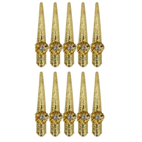 Fhsqwernm Set Von 10 Goldfingerzubehör Exquisite Designs Verbessern Ihre Nägelkunsterlebnisse Für Die Personalisierung Der Dekoration Fhsqwernm Set Von 10 Goldfingerzubehör Exquisite Designs Verbessern Ihre Nägelkunsterlebnisse Für Die Personalisierung Der Dekoration von Fhsqwernm
