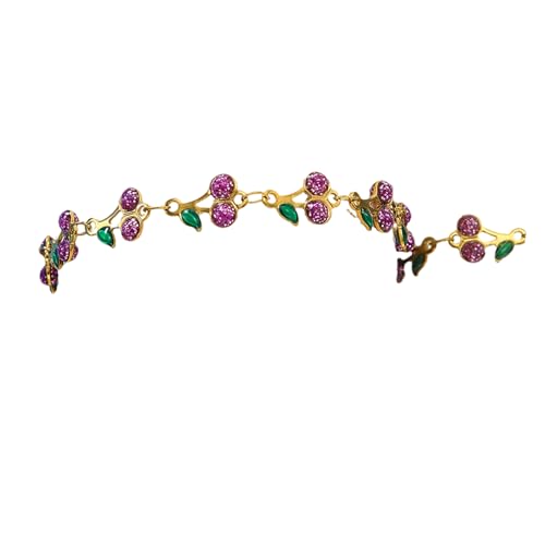 Fhsqwernm Verstellbare Handgelenkkette Edelstahl Obst Tropföl Armband Leichtes Handgelenk Schmuck Geschenk Für Frauen Lady Trendy Emaille Charme Armband von Fhsqwernm