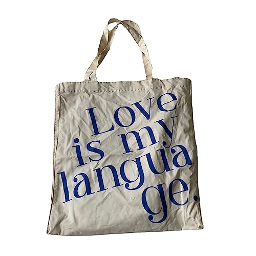 Lässige Handtasche Reisetasche Geldbörse Shopping Schultertasche Große Kapazität Trendige Tasche Mädchen CanvasTote Tasche von Fhsqwernm