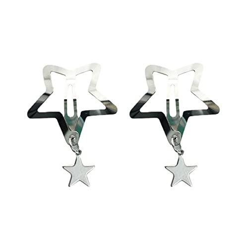Fhsqwernm Metall-Haarspange mit Sternen, Haarschmuck für Damen, kleiner Sternanhänger, Haarspange, Metall Fhsqwernm Metall-Haarspange mit Sternen, Haarschmuck für Damen, kleiner Sternanhänger, Haarspange, Metall von Fhsqwernm
