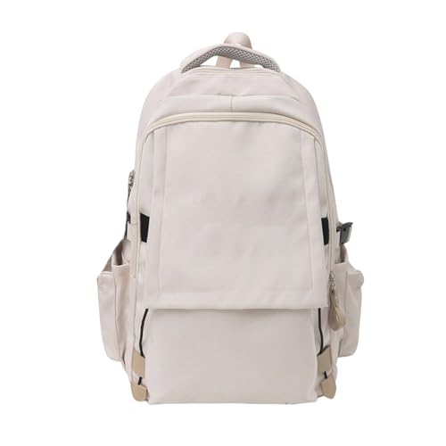 Trendiger Einfarbiger Nylon Rucksack Für Damen Und Herren Stilvolle College Schule Umhängetasche Große Kapazität Umhängetasche von Fhsqwernm
