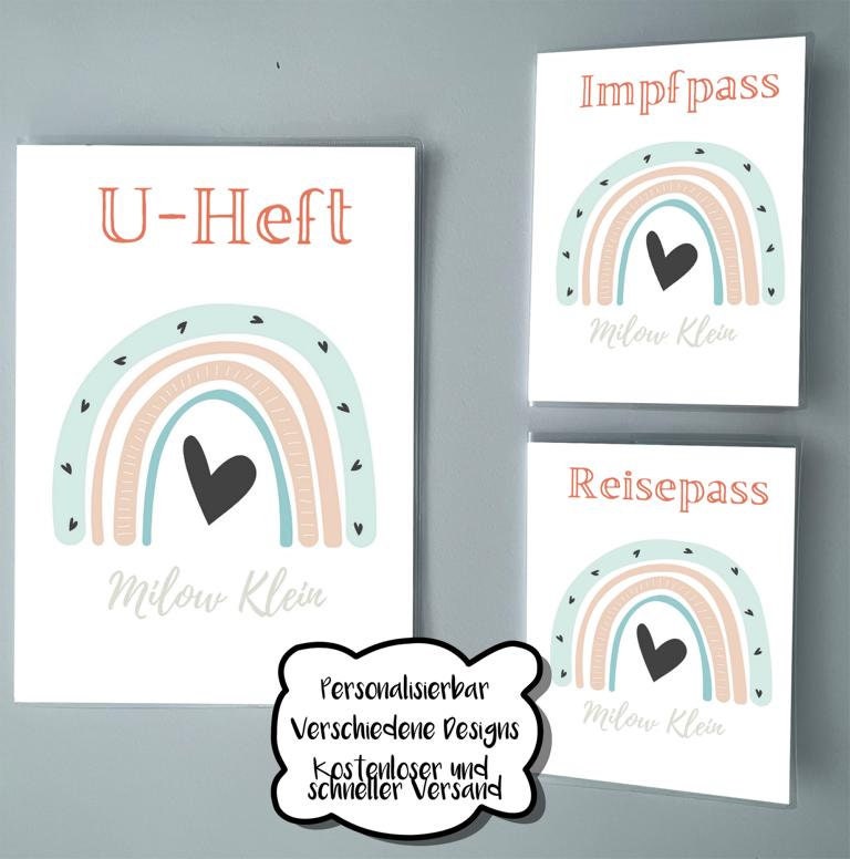 U-Heft , Impfpass, Reisepass Personalisierbar | Verschiedene Designs Hülle Impfpass Regenbogen U-Heft , Impfpass, Reisepass Personalisierbar | Verschiedene Designs Hülle Impfpass Regenbogen von FiLaKreativ