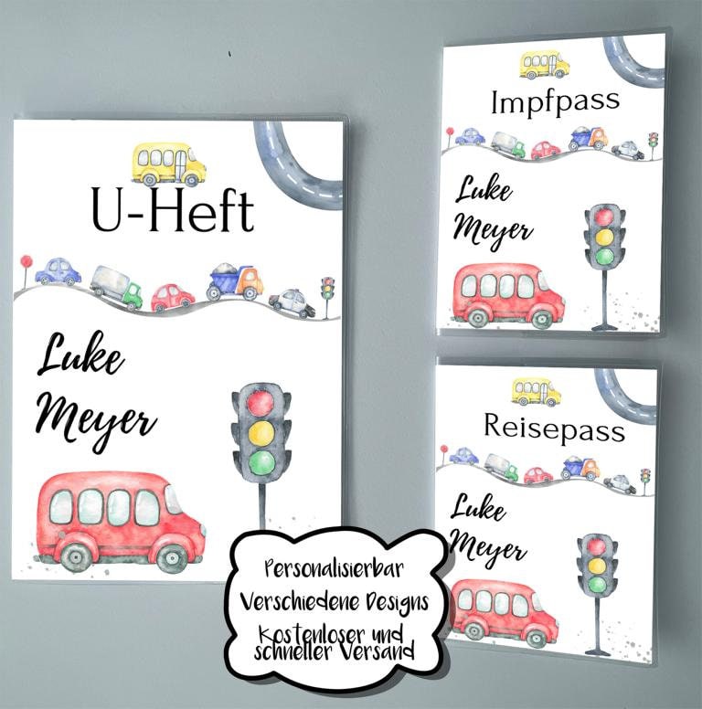 U-Heft , Impfpass, Reisepass Personalisierbar | Verschiedene Designs Hülle Impfpass U-Heft , Impfpass, Reisepass Personalisierbar | Verschiedene Designs Hülle Impfpass von FiLaKreativ