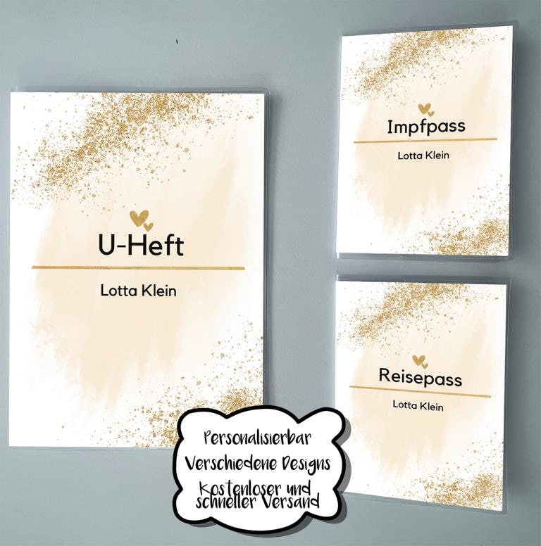 U-Heft , Impfpass, Reisepass Personalisierbar | Verschiedene Designs Hülle Impfpass U-Heft , Impfpass, Reisepass Personalisierbar | Verschiedene Designs Hülle Impfpass von FiLaKreativ