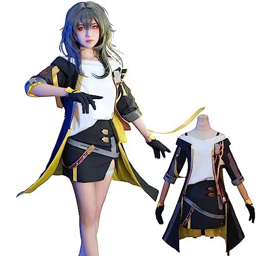 Fiamll Honkai Star Rail Cosplay Trailblazer Cosplay Kostüm Outfit Star Anime Uniform Full Set Frauen Kostüm S von Fiamll