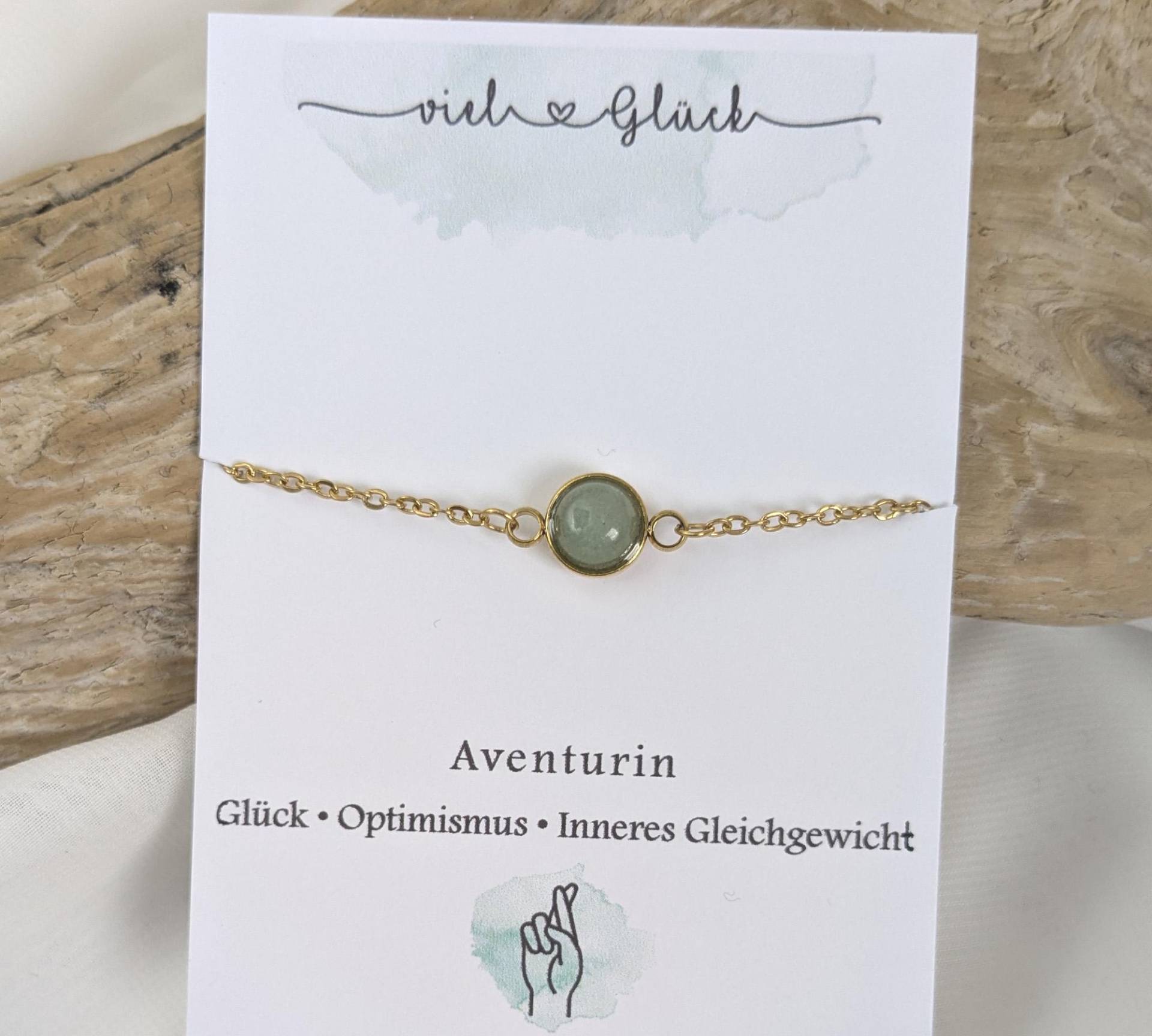 Aventurin-Armband - Glück, Optimismus & Inneres Gleichgewicht. Kleiner Glücksbringer in Schmuckform Für Prüfungen Gegen Prüfungsangst Aventurin-Armband - Glück, Optimismus & Inneres Gleichgewicht. Kleiner Glücksbringer in Schmuckform Für Prüfungen Gegen Prüfungsangst von FianesseShop