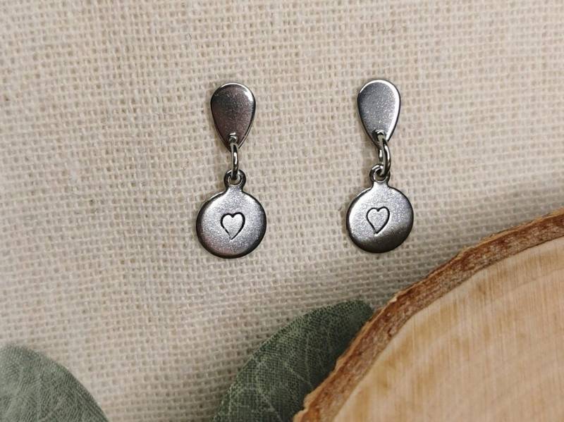 Buchstaben Ohrringe Anfangsbuchstabe Herz Personalisierte Geschenk Freundin Tropfen von FianesseShop