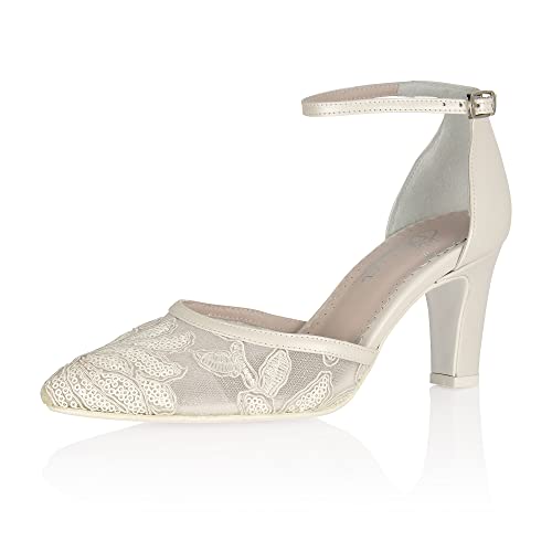 Fiarucci Brautschuhe Chantalle - Damen, Pumps, Perle Creme - Gr. 37 (UK 4) von Fiarucci