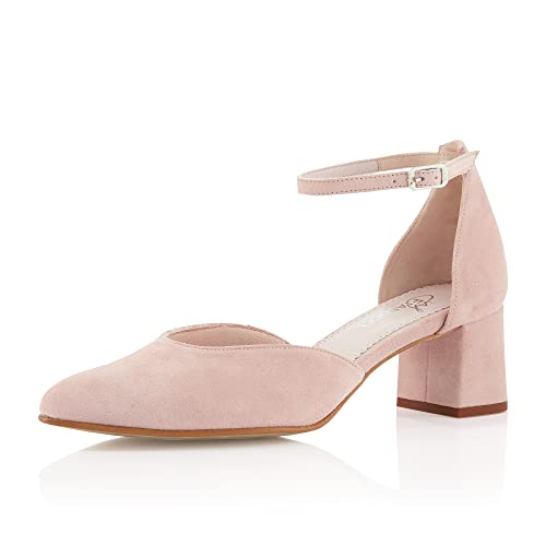 Fiarucci Brautschuhe Judith - Damen, Pumps, Rose Blush, Suede - Gr. 36.5 (UK 3.5) von Fiarucci