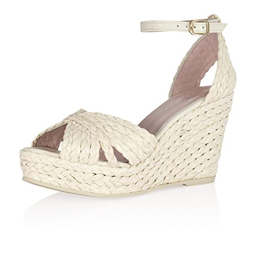 Fiarucci Brautschuhe Louna - Damen, Espadrilles, Perle Creme - Gr. 37 (UK 4) von Fiarucci