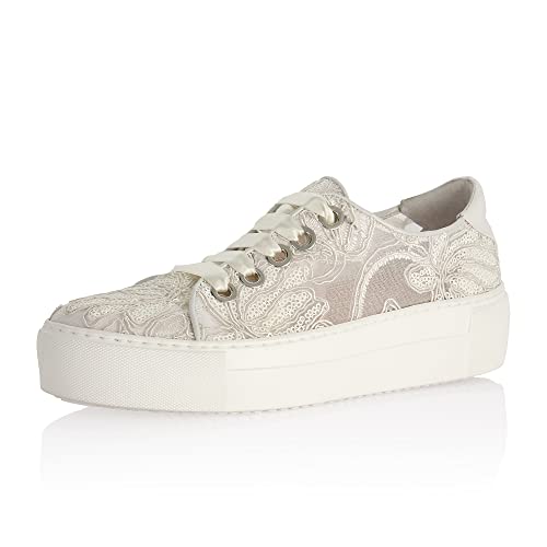 Fiarucci Brautschuhe Ysabel - Damen, Sneaker, Perle Creme, Mesh - Gr. 39 (UK 6) von Fiarucci