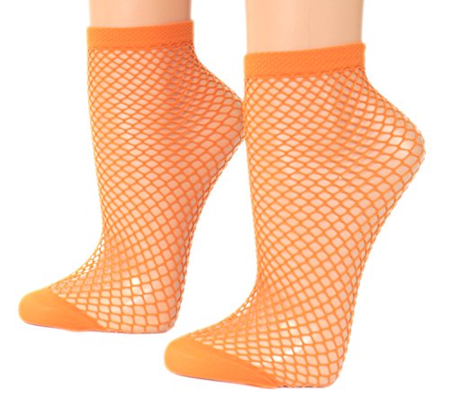 Fibrotex Damen Netzsöckchen 30 DEN, Farben alle:22 orange, Größe:One Size von Fibrotex