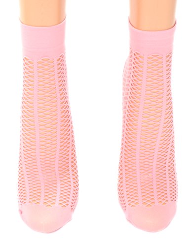 Fibrotex Damen Netzsöckchen 30 DEN, Farben alle:25 rosa, Größe:One Size von Fibrotex