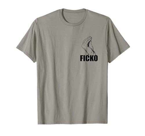 Ficko Witz Handzeichen T-Shirt für Herren, Grau, S, Klassisch Kurzarm, U-Ausschnitt, Italienische Kultur Ficko Witz Handzeichen T-Shirt für Herren, Grau, S, Klassisch Kurzarm, U-Ausschnitt, Italienische Kultur von Ficko Witz Handzeichen