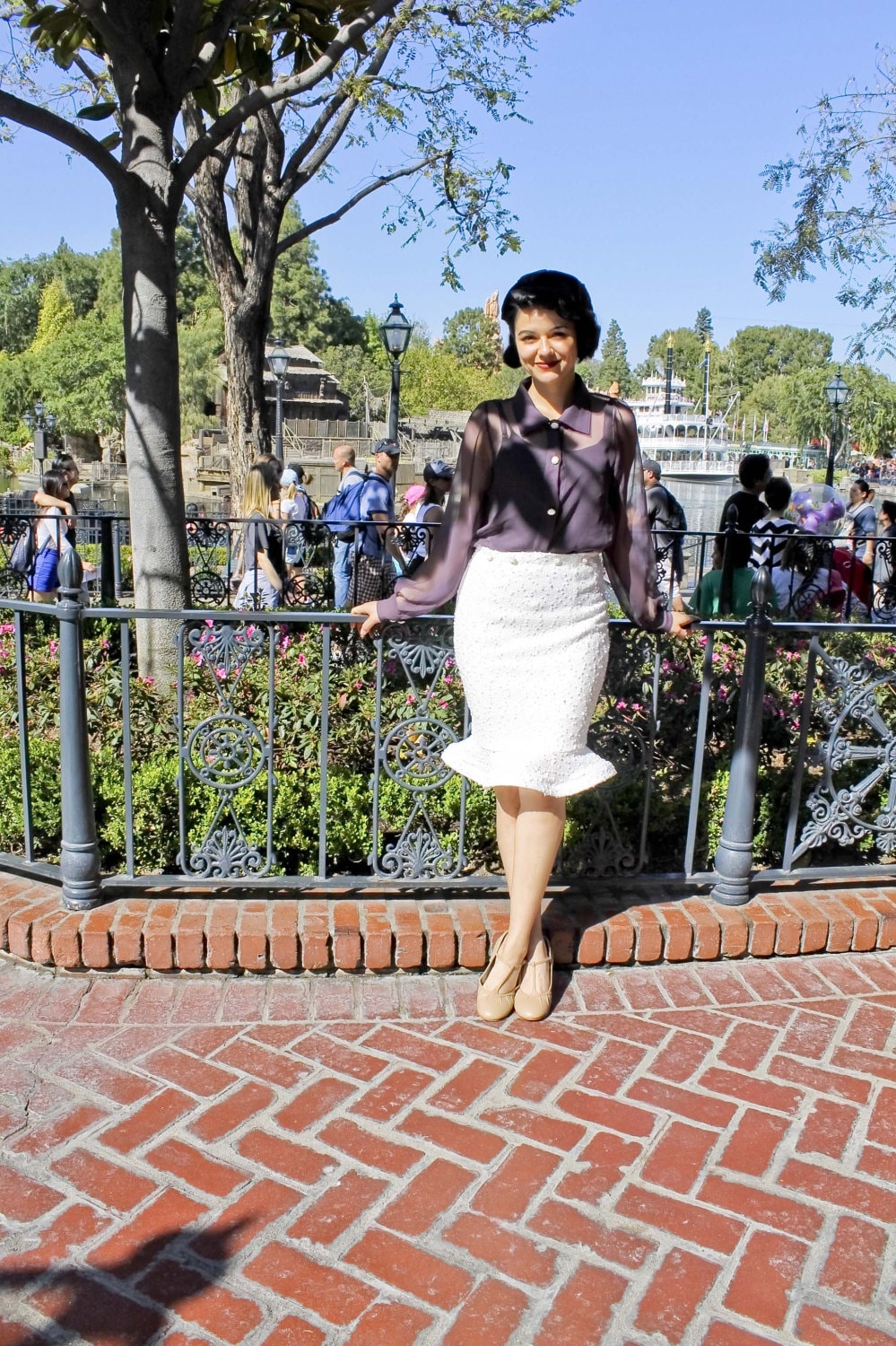 Meerjungfrau Rock Weiß & Gold von FictionClothing