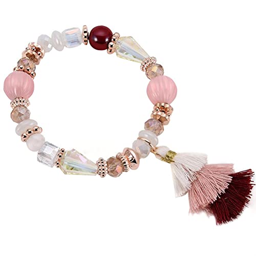 Fictory Bohemian-Kristall-Armband für Damen – bunte Perlen und Quasten, elegantes Geschenk Fictory Bohemian-Kristall-Armband für Damen – bunte Perlen und Quasten, elegantes Geschenk von Fictory