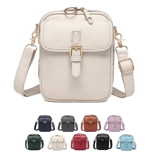 Ficugxd Diebstahlsichere Crossbody Tasche Damen,2025 Upgrade Vintage Diebstahlsichere Crossbody-tasche,urvashi CrossbodyLeather Bag,vintage Double Layer Large Capacity Mini 10-Kartenfächern-D von Ficugxd