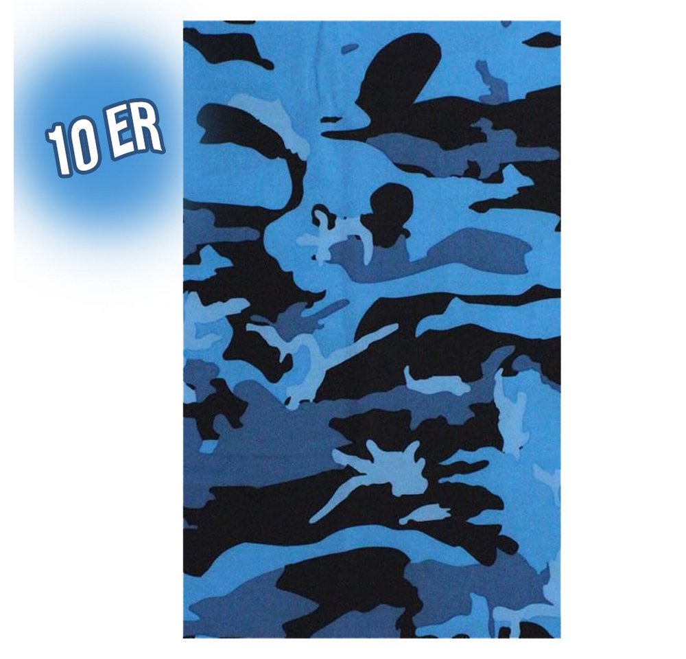 Fiducia Bandana [10erpack] Schlauchschal Motorrad Fleece Multifuntionstuch Loop, (10-St), Antistatisch - Elastisch und Atmungsaktiv von Fiducia