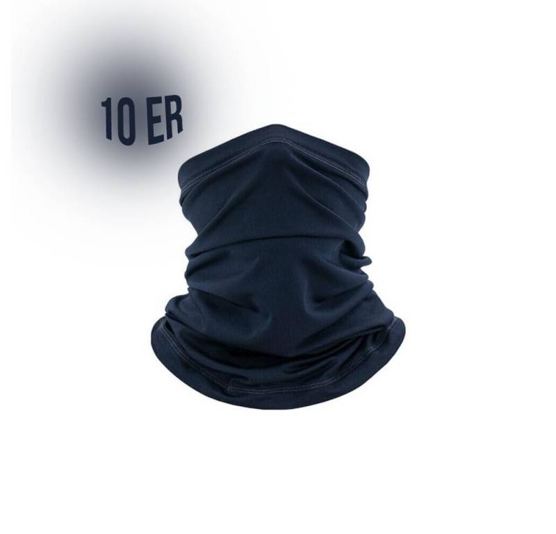 Fiducia Bandana [10erpack] Schlauchschal Motorrad Fleece Multifuntionstuch Loop, (10-St), Antistatisch - Elastisch und Atmungsaktiv von Fiducia