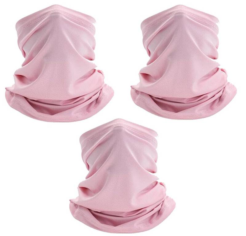 Fiducia Fleeceschal Schlauchschal Motorrad Fleece, (3-St), Multifuntionstuch Loop Schal Winter Halstuch Ko (Weiss) von Fiducia