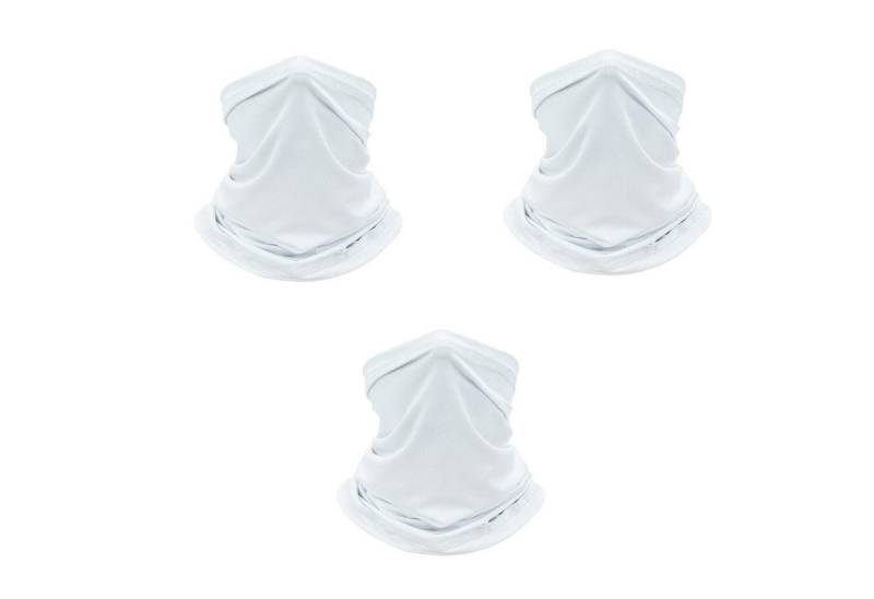 Fiducia Fleeceschal Schlauchschal Motorrad Fleece, (3-St), Multifuntionstuch Loop Schal Winter Halstuch Ko (Weiss) von Fiducia