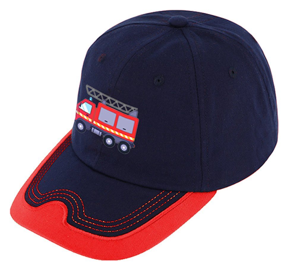 Fiebig Baseball Cap Fiebig Feuerwehr Basecap cap Mütze Jungen Baseballcap marine rot von Fiebig