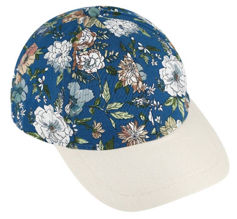 Fiebig Baseball Cap Kappe mit Blumenmuster 100% Baumwolle von Fiebig