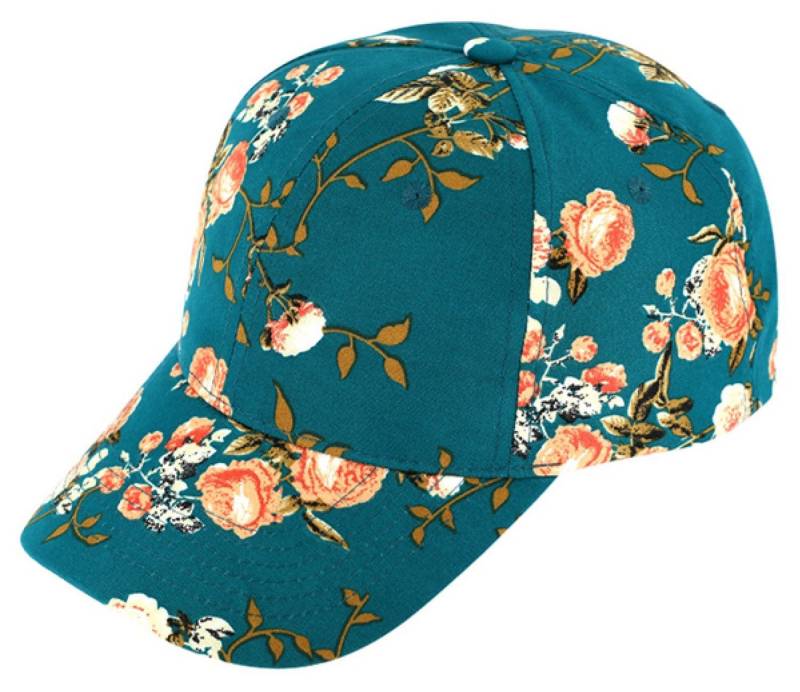 Fiebig Baseball Cap Sommerliche Kappe mit Blumenmuster von Fiebig