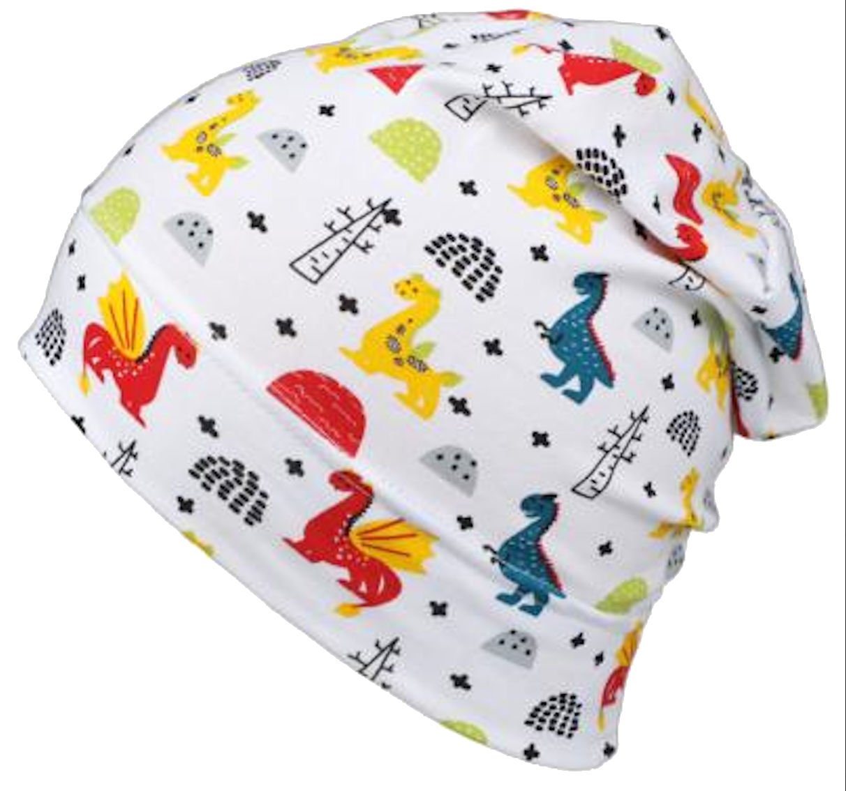 Fiebig Beanie Fiebig Beanie Mütze Drachen Jungen Sommermütze (nein) von Fiebig