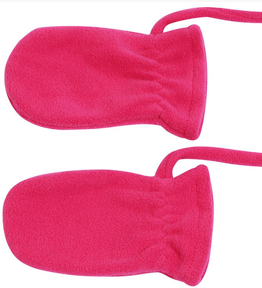 Fiebig Fäustlinge Fiebig Baby Fleece Handschuhe o Daumen m Band versch. Farben von Fiebig