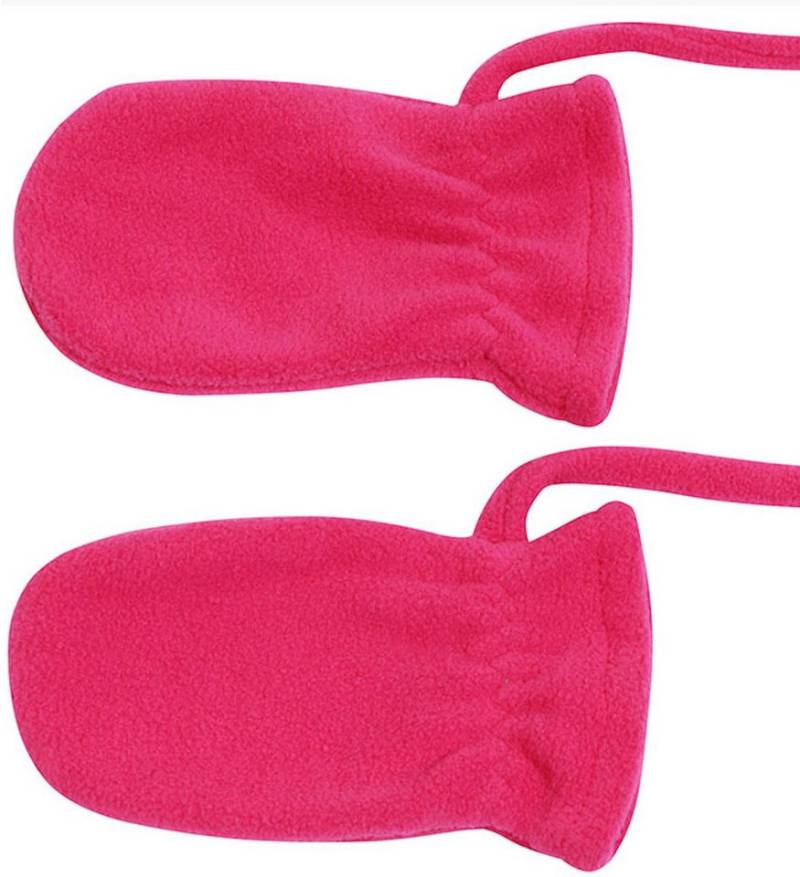 Fiebig Fäustlinge Fiebig Baby Fleece Handschuhe o Daumen m Band versch. Farben von Fiebig