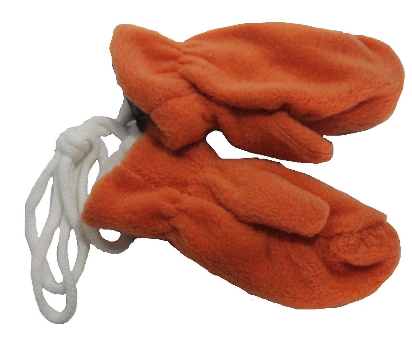 Fiebig Fäustlinge Fiebig Baby Fleecefäustel m Band Handschuhe zimt orange von Fiebig