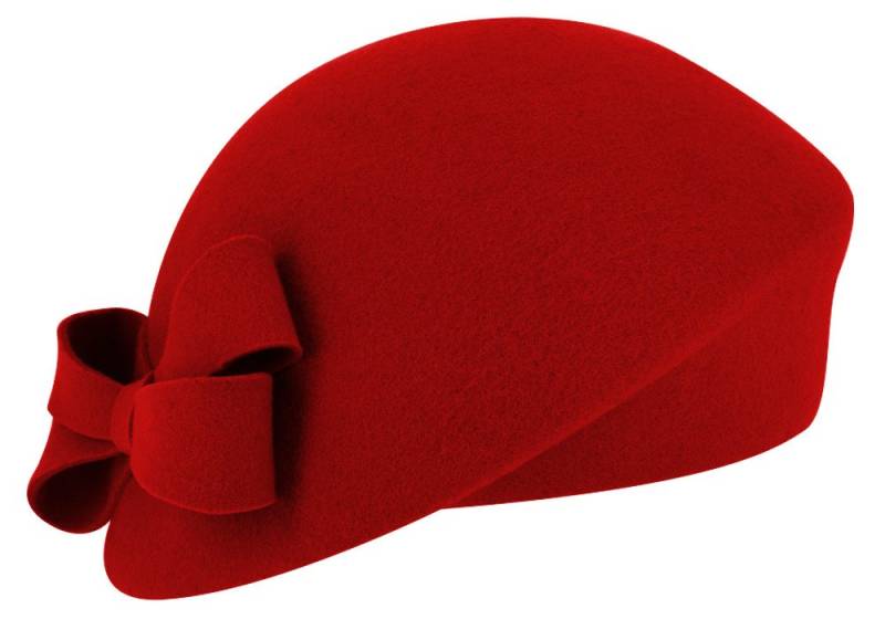 Fiebig Filzhut schicker asymmetrischer Pillbox-Hut mit Schleife Fiebig Filzhut schicker asymmetrischer Pillbox-Hut mit Schleife von Fiebig