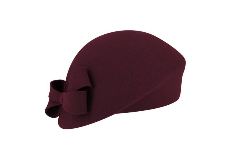 Fiebig Filzhut schicker asymmetrischer Pillbox-Hut mit Schleife Fiebig Filzhut schicker asymmetrischer Pillbox-Hut mit Schleife von Fiebig