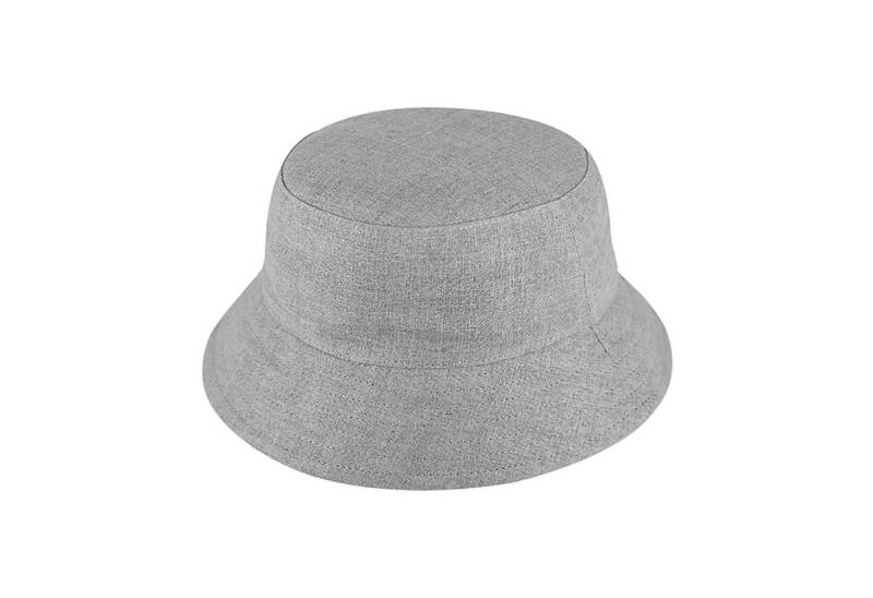 Fiebig Fischerhut Fischerhut Leinen uni UV-Schutz Hellgrau von Fiebig