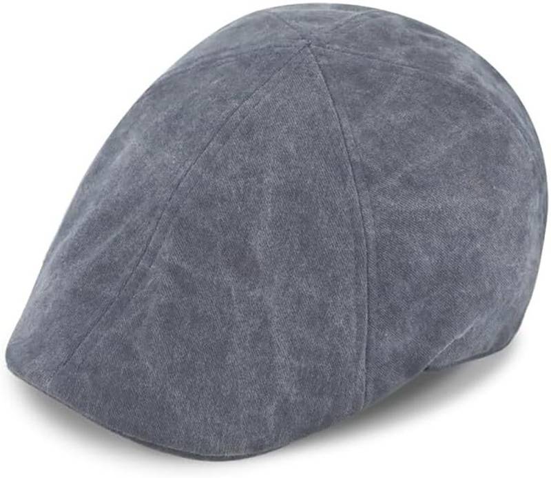 Fiebig Flat Cap 6-Panel Cap Washed Cotton, Flatcap aus gewaschener Baumwolle von Fiebig
