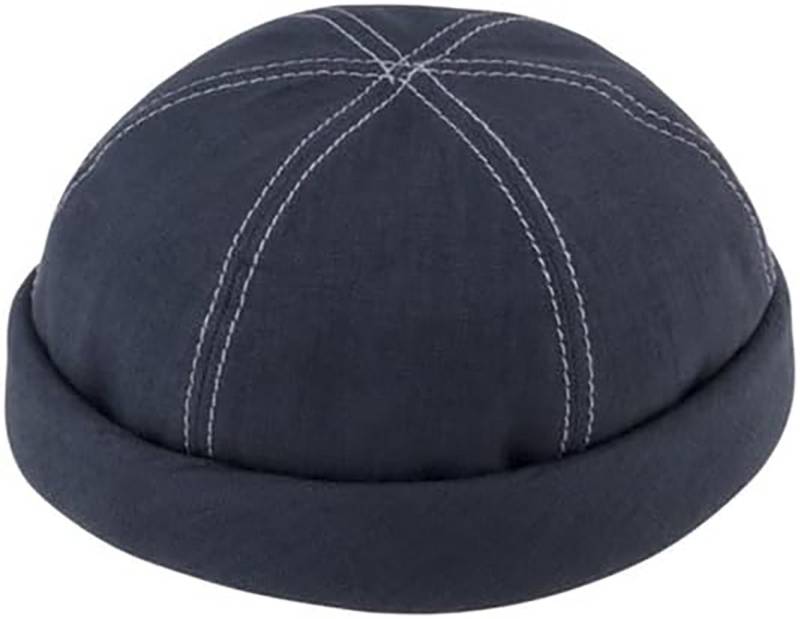 Fiebig Flat Cap Dockermütze Leinen, Dockercap mit Rollrand, mit Baumwollfutter von Fiebig