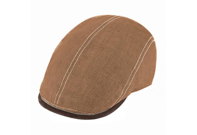 Fiebig Schiebermütze Flatcap aus 100% Leinen mit UPF 50+ von Fiebig