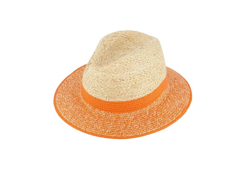 Fiebig Sonnenhut Papierhut Traveller melange mit Krone in Raffia von Fiebig