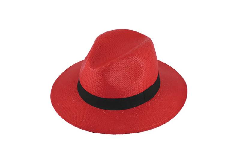 Fiebig Sonnenhut Papierhut Traveller mit Ripsband Signalrot von Fiebig